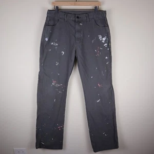 Dickies Carpenter Canvas Malerhose dunkelgrau 34x34 Taille 33" Schrittlänge 33" - Bild 1 von 24