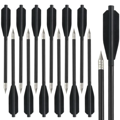 12/24X Pistol Crossbow Bolts 6.5" Aluminium Shaft Arrows Broadhead Mini Archery - Image 1 of 4