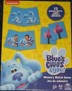 Blues Clues & You ! Memory Match Game NEW Sealed Free Ship ! No Reading Required - Picture 1 of 2
