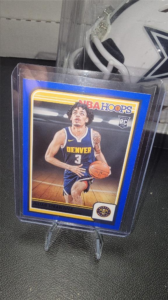 2023-24 Panini NBA Hoops - Rookies Blue #250 Julian Strawther (RC)