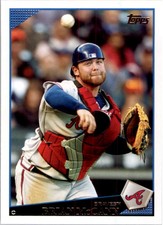 2009 Topps Atlanta Braves Baseball Card #80 Brian McCann