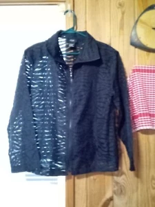  NABI Jacke Damen L schwarz halbtransparent  - Bild 1 von 6