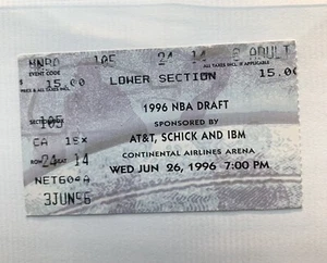 1996 NBA Draft Ticket - Kobe Bryant - Allen Iverson Ray Allen - Steve Nash🔥🔥🔥 - Picture 1 of 4