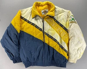 Vintage 90s Notre Dame Fighting Irish Puffer Jacket Mens XL NCAA Football Phenom - Picture 1 of 24