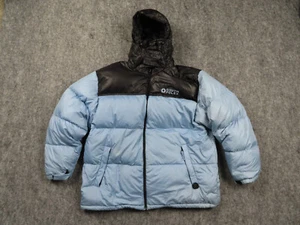 Vintage Southpole Jacket Mens XL Blue Duck Down Puffer Baggy Hooded Ski Snow Y2K - Picture 1 of 15