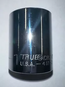 NEW 1/2"-dr, 12-pt 1" SOCKET, TRUECRAFT USA Polished Chrome 41232 - Picture 1 of 2