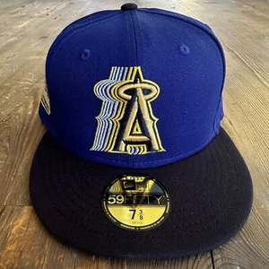 Sold Out HatDreams Exclusive Los Angeles Angels Stacked 59Fifty Fitted Hat 7 3/8 - Picture 1 of 7