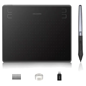 Grafiktablett Schwarz 6,3 Zoll Druckempfindlich für Mac Win Android Design - Bild 1 von 12