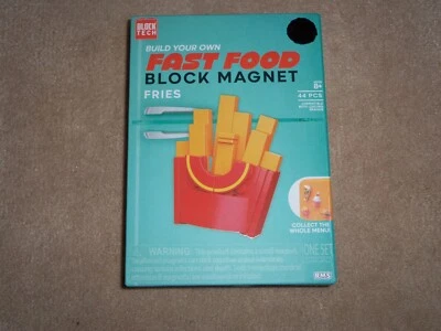 NEW, BLOCK TECH FAST FOOD BLOCK MAGNET FRIES BUILD SET, 44 PIECES - Image 1 of 2