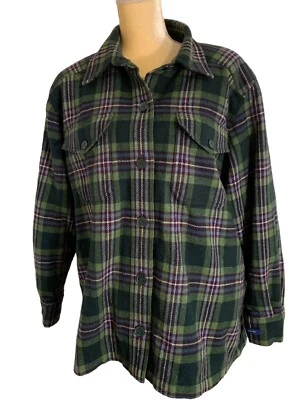 Venezia джинсы размер 18/20 женская куртка клетку шерстяная смесь с подкладкой Shacket карманы - Изображение 1 из 4