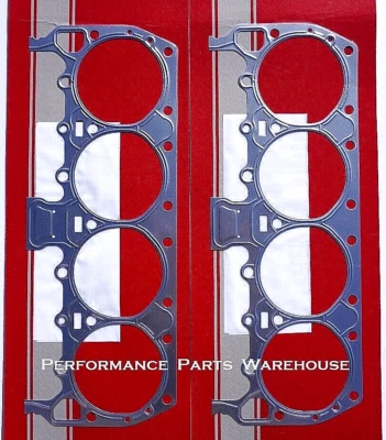 (2) MOPAR STEEL SHIM HEAD GASKETS .020" - B/RB BIG BLOCK 383, 413, 426W, 440 - Image 1 of 4