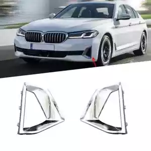 Car Front Bumper Fog Light Trim Frme For BMW 5 Series G38 G30 2021-2024 Spare - Foto 1 di 6