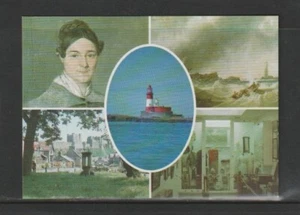 Postcard-Lifeboat-Grace Darling-The Rescue/Museum & The Longstone Lighthouse - Picture 1 of 2