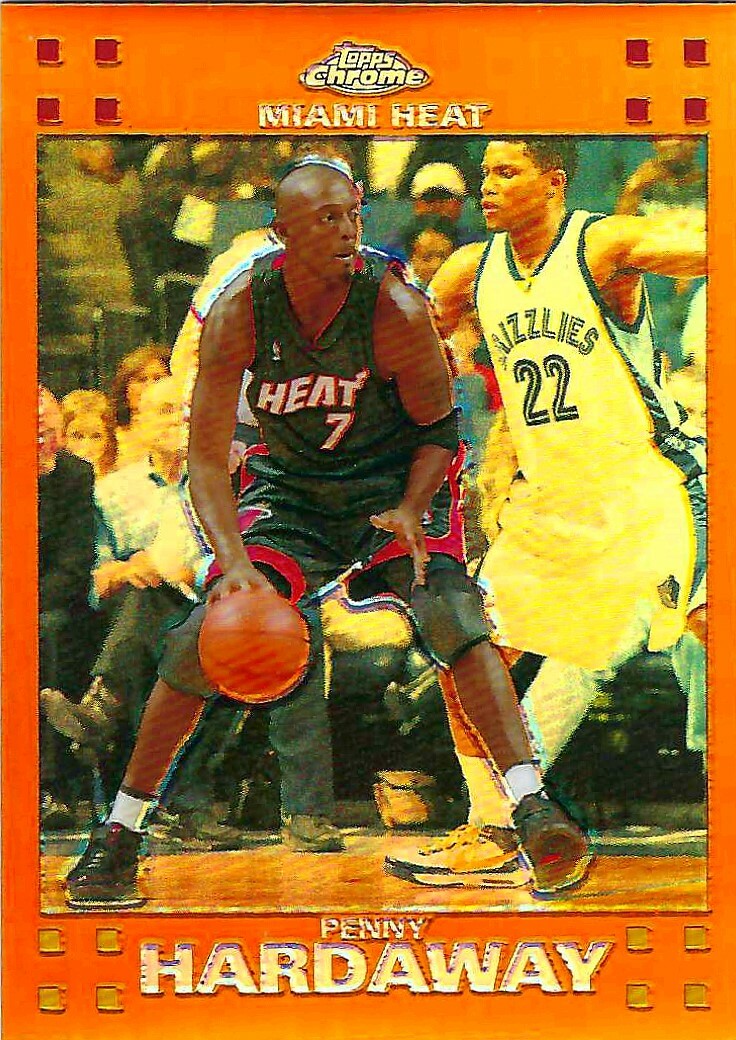 2007-08 Topps Chrome Penny Hardaway 070/199 Orange Refractor #48 Heat