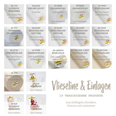 Vlieseline, Vliesofix, Volumenvlies, Bügeleinlage, Nahtband- Freudenberger *50cm