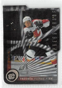 1997-98 Donruss pruebas de prensa oro #160 Theo Fleury 1 de 500 - Imagen 1 de 2