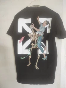 T-shirt Off White in cotone con stampa Pascal Skeleton - Foto 1 di 3
