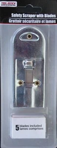 RETRACTABLE SAFETY RAZOR SCRAPER with 5 REFILL Blades Scrapers - Picture 1 of 4