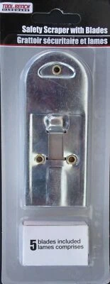 RETRACTABLE SAFETY RAZOR SCRAPER with 5 REFILL Blades Scrapers - Image 1 of 4
