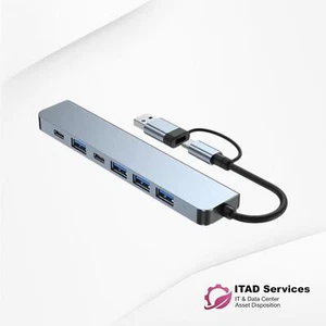 JANSICOTEK BYL-2217TU 7 in 1 USB 3.0 and Type-C / USB-C to USB3,USB2 HUB Adapter - Picture 1 of 2