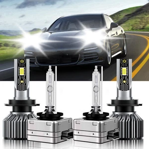 For Porsche Panamera 2010-2016 H7 D1S LED HID Headlight Super Bright Bulbs Kit - Picture 1 of 12