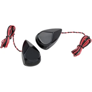 Alloy Art LED Turn Signal Lights Red LED/Smoke Lens for 1999-2021 Harley Touring - Picture 1 of 1