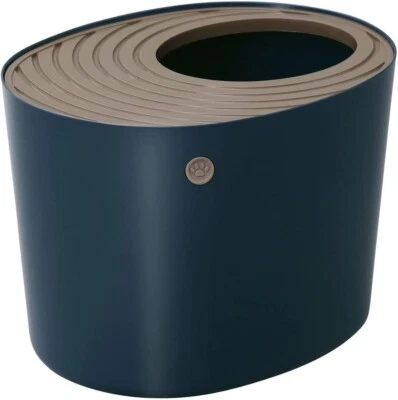 Iris Ohyama Top Cat Toilet Navy PUNT-530 From Japan  - image 1 of 4