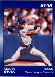 1990 (RANGERS) Star Ryan #9 Nolan Ryan/Major League Records