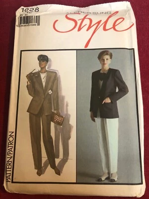 🌹 STYLE #1028-DESIGNER ALFRED SUNG-LADIES JACKET-BLOUSE & TROUSERS PATTERN 12FF - Image 1 of 2