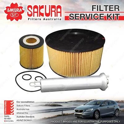 Sakura Oil Air Fuel Filter Service Kit for BMW 316Ti 318i 318Ti E46 1.8 2.0 4Cyl - image 1 of 2