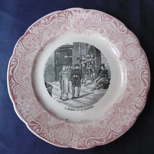 ANCIENNE ASSIETTE BADONVILLER SUR LE THÈME DE JEANNE D'ARC - N° 6 - Imagen 1 de 3