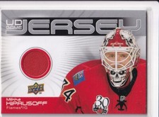 10/11 UD UPPER DECK MIIKKA KIPRUSOFF GAME USED JERSEY