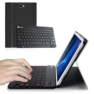 Fintie Slim Keyboard Case Samsung Galaxy Tab A 10.1 (NO S Pen Versions) - Black - Image 1 of 4