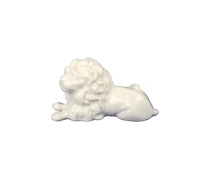 NYMPHENBURG Liegender Mini Löwe 786 Miniatur Porzellanfigur August Göhring 3 cm - Bild 1 von 10