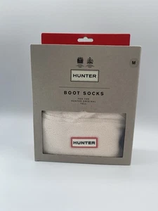 Hunter Boot Socks For Women Size M (5-7) - Tall Cream - Picture 1 of 9