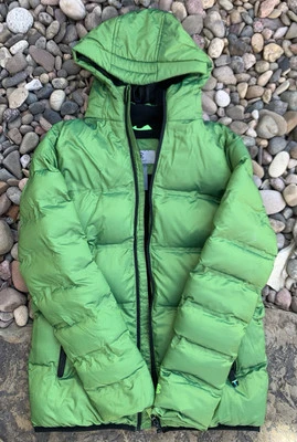 Champion Brand Puffy Coat. Metallic Green. Youth Large. Ages 12-14. Used - Image 1 of 4