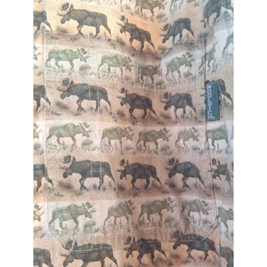 Woolrich Herren XXL Knopfleiste Langarm Elch Baumwolle Hemd Vintage Braun Grün  - Bild 1 von 7