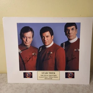 Vintage Star Trek The final Frontier Signed Photo Nimoy - Shatner - Kelly - Picture 1 of 4