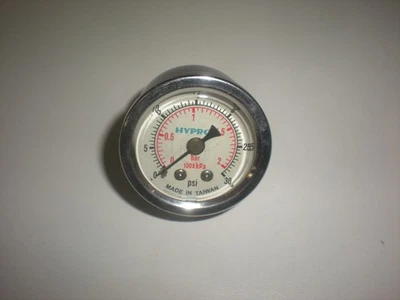 Medidor de pressão de ar cheio líquido Hypro 0-30psi - 1/8" NPT - Testes OK - Imagem 1 de 2
