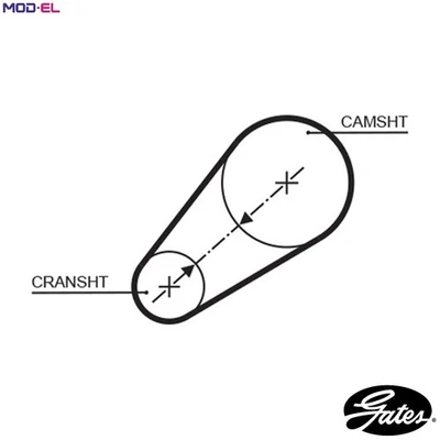 TIMING BELT 5498XS FOR FSO 147CK46 1.6L 4cyl POLONEZ III - Image 1 of 4