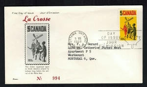 Canada #483, 1968 5¢ Lacrosse, Darnell cachet FDC, VF Numbered 994 - Picture 1 of 1