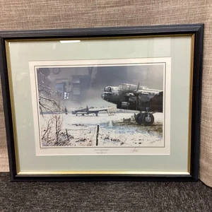 'Snowbound Lancasters' Signed Print By Robin Smith Framed WA - Picture 1 of 8