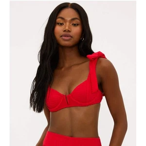 Beach Riot Blair Top in Cherry Terry Size Medium - Picture 1 of 9