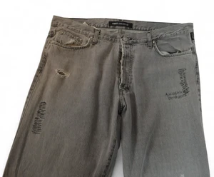 Versace Jeans Couture Men’s Gray Distressed Jeans Size 40 Designer Italy - Foto 1 di 4