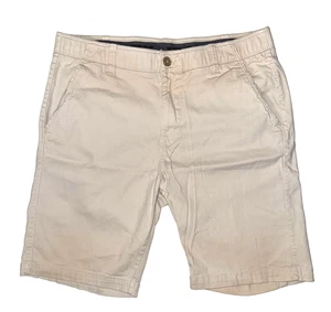 Pantalones Cortos Chinos Iron Flex Para Hombre 34 Beige Claro Caqui Elastizados - Imagen 1 de 3
