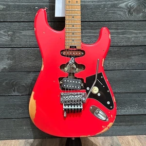 EVH Frankenstein "Frankie" Relic Electric Guitar - Red - Picture 1 of 12