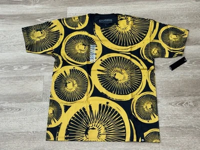 Vintage OSIRIS Skateboard T-Shirt Black Yellow Wheel Graphic NOS Deadstock LARGE - Image 1 of 4