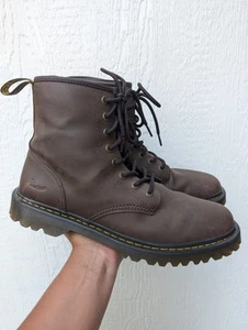 Dr. Martens Awley Combat Lace Up Boots Brown Men's Size 13 - Picture 1 of 9