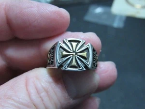 sterling cross ring - Picture 1 of 16