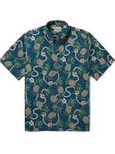 Reyn Spooner Pining For You Classic Fit Button Down Shirt Men's L Real Teal - Picture 1 of 16